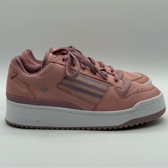Adidas Forum Low Pink Suede Womens Sneakers Size 10 - Picture 3 of 17